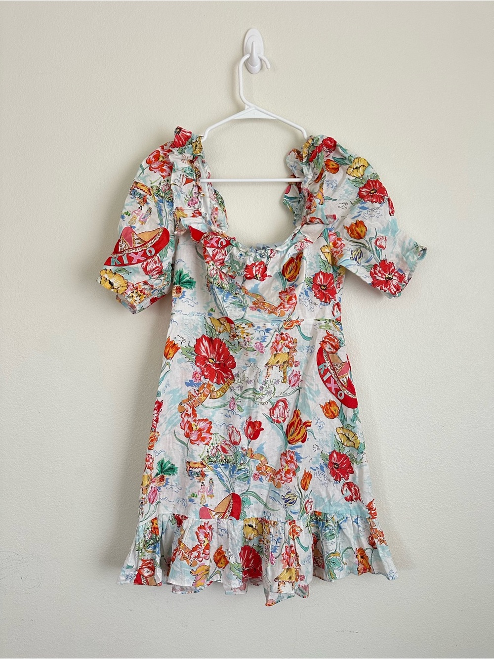 rixo london dress | Dresses | Rixo Floral Printed Ruffle In Multicolor Rendered from a lightweight plus size white slip Time and Tru Plus size:7-8 Years (140cm) rixo london